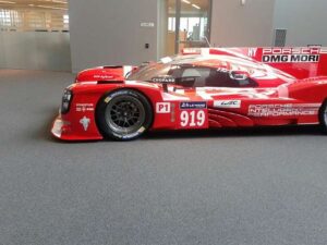 racecar on garage floor epoxy